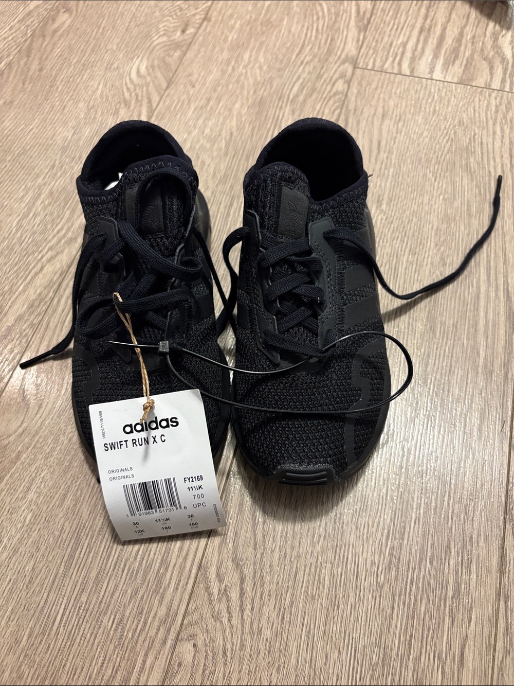 adidas Kids Swift Run X C Athletic Shoes in Black